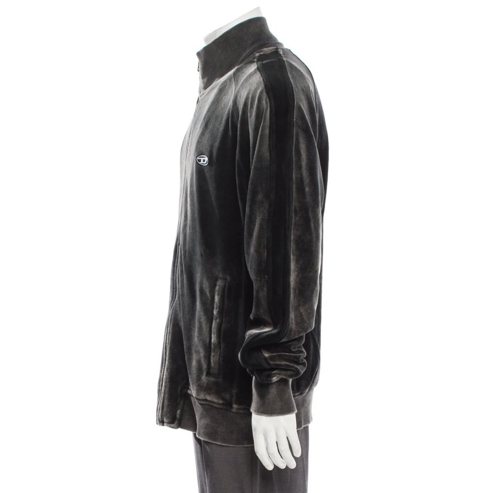 Diesel Washed Black Velour Jacket - Picture 2 of 3